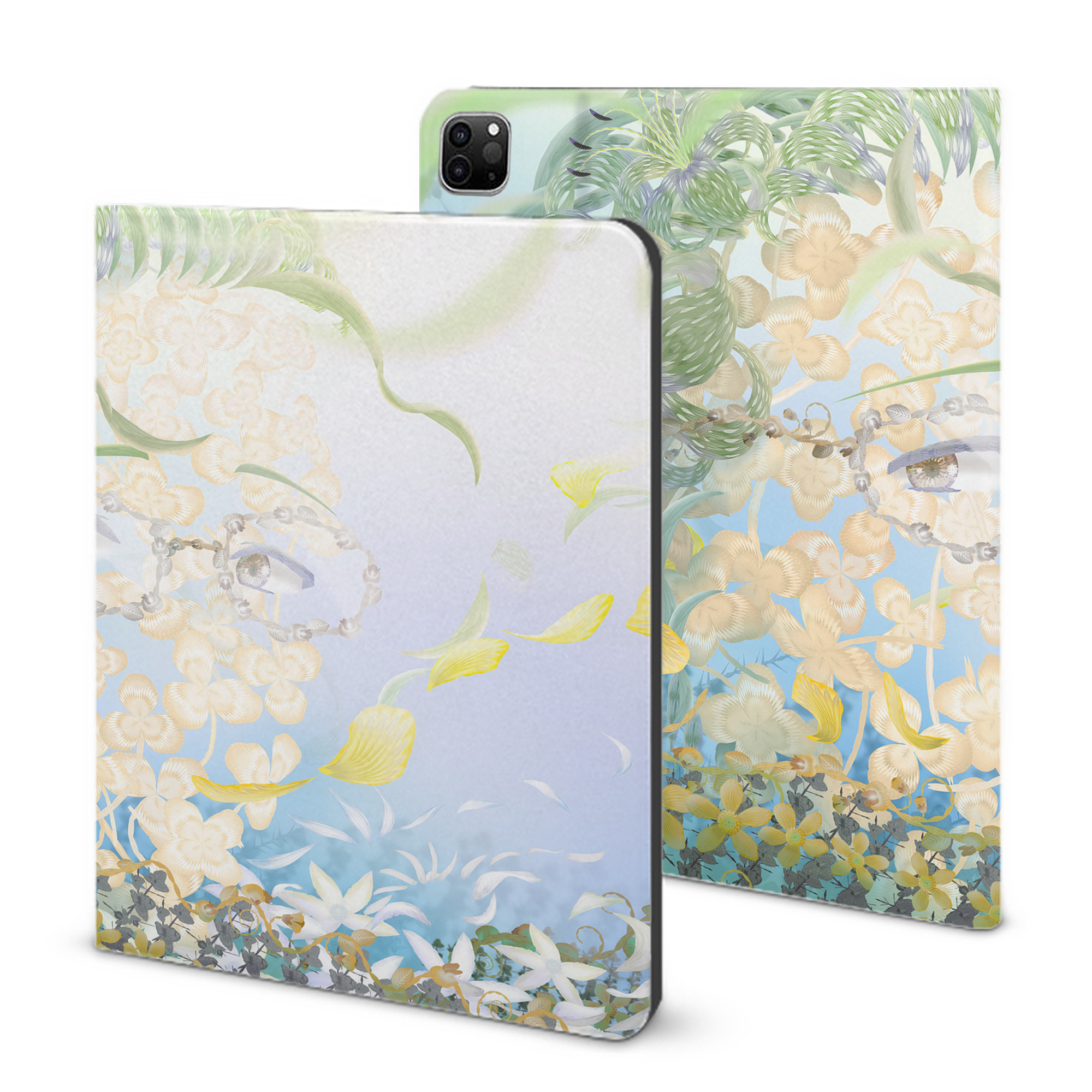 （画像用） 葬送のフリーレン Frieren IPad ケース ブック型 PUレザー TPU 耐衝撃 軽量 薄型 ペン収納なし 全面保護 IPad 各モデル対応